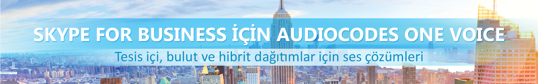 Skype Kurumsal için AudioCodes One Voice